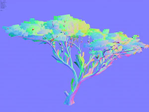 acacia tree 3D Model