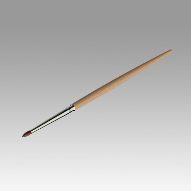 paint brush Model 3D .c4d .max .obj .3ds .fbx .stl .blend 