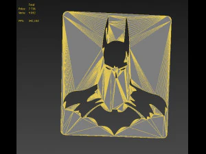 batman lasercut 3D Model