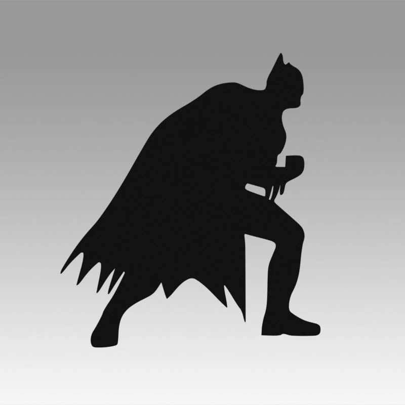 batman lasercut 3D Model .c4d .max .obj .3ds .fbx .stl .blend 