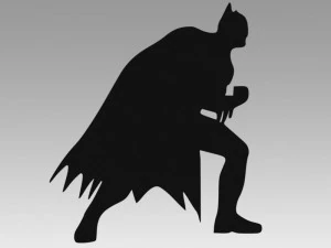 Batman d&eacute;coup&eacute; au laser Modèle 3D