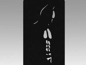 Batman d&eacute;coup&eacute; au laser Modèle 3D