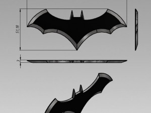 batman logo 3D Model