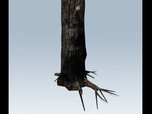 tree charred trunk 3D Model