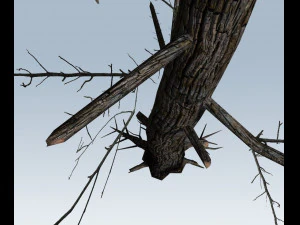 tree charred trunk 3D Model