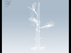 tree charred trunk Model 3D