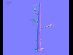 tree charred trunk 3D Model