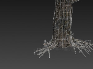 tree charred trunk Model 3D