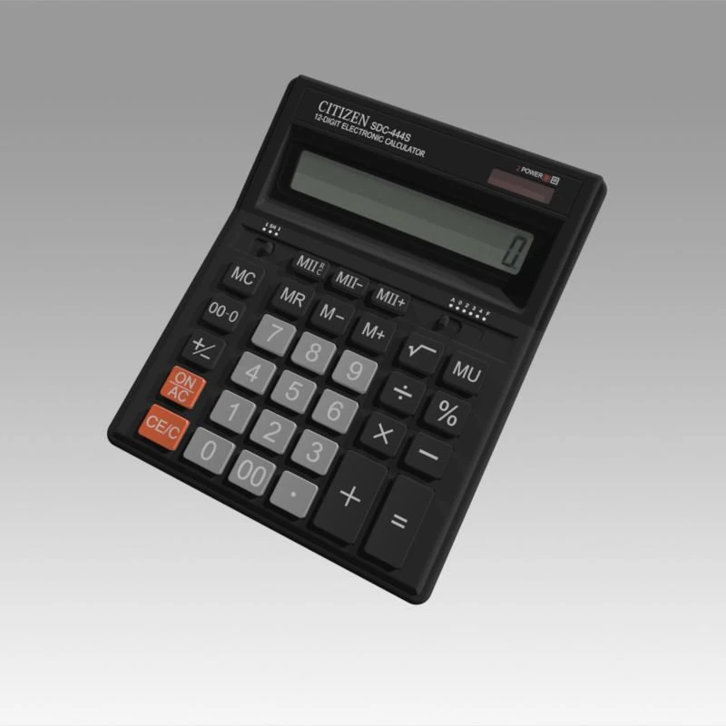electronic calculator 3D Model .c4d .max .obj .3ds .fbx .stl .blend 