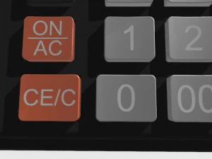 electronic calculator 3D Model