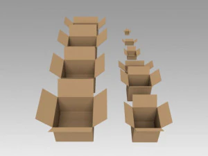 cardboard boxes 3D Model