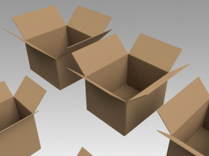 cardboard boxes 3D Model