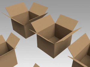 cardboard boxes 3D Model
