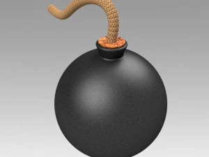 क्लासिक बम 3D मॉडल
