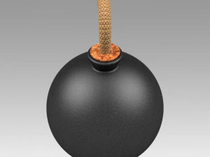 क्लासिक बम 3D मॉडल