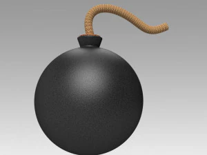 क्लासिक बम 3D मॉडल