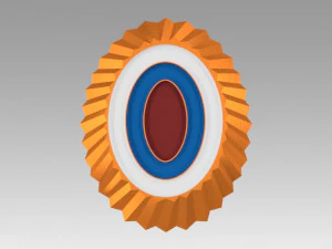 コッケードバッジエンサインロシア 3Dモデル