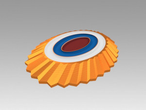 cockade badge ensign russian Modelo 3D