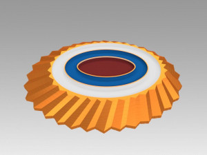 cockade badge ensign russian Modelo 3D