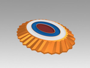 cockade badge ensign russian Modelo 3D