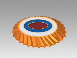 cockade badge ensign russian Modelo 3D
