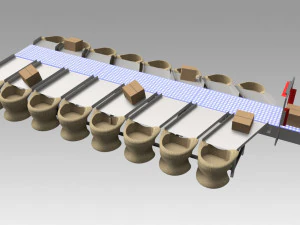 clasificador transportador Modelo 3D