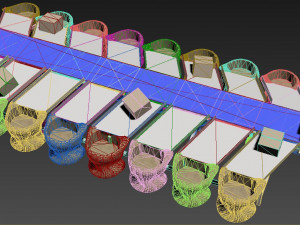 conveyor sorter Model 3D