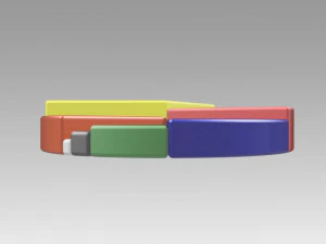 pie chart circle diagram 3D Model