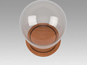 c&uacute;pula de cristal Modelo 3D