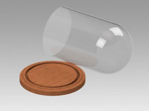 c&uacute;pula de cristal Modelo 3D