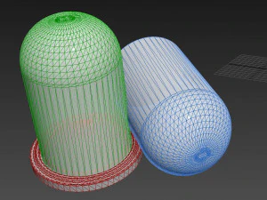 c&uacute;pula de cristal Modelo 3D