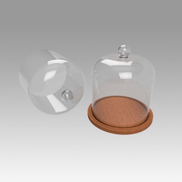 dome glass 3D Model .c4d .max .obj .3ds .fbx .stl .blend 