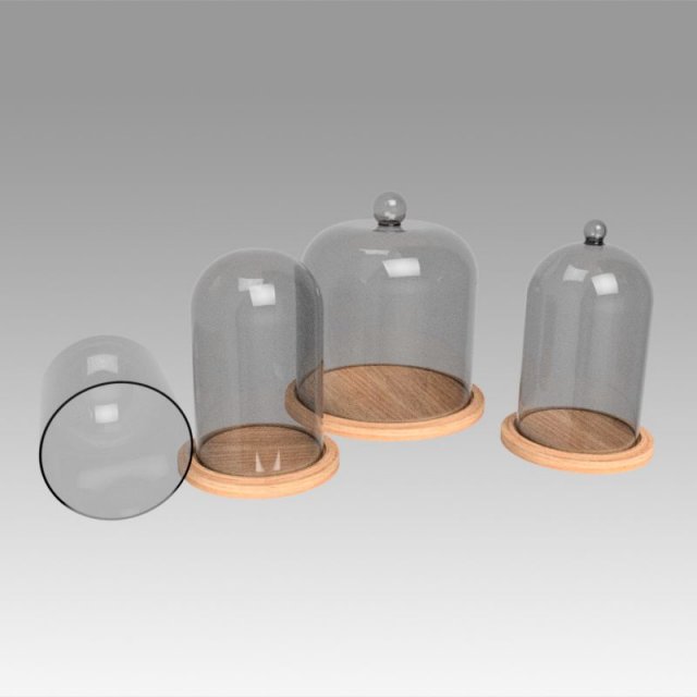 dome glass Modèle 3D .c4d .max .obj .3ds .fbx .stl .blend 