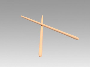 drum sticks Model 3D