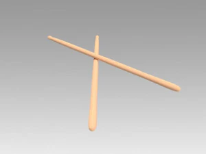 drum sticks 3D Model