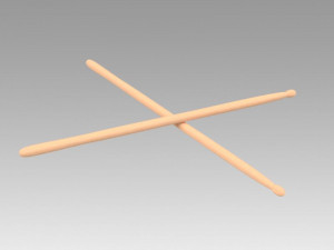 drum sticks Model 3D