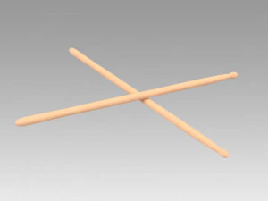 drum sticks 3D Model