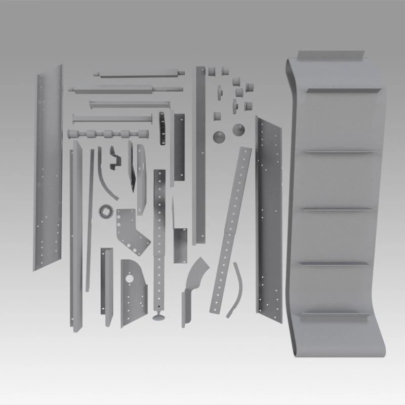 engineering parts for conveyors 3D Model .c4d .max .obj .3ds .fbx .stl .blend 