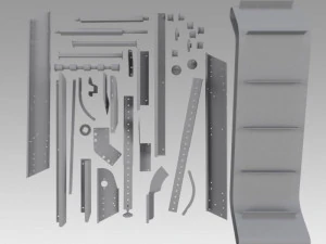 części inżynieryjne do przenośnik&oacute;w Model 3D
