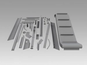 engineering parts for conveyors 3D Model