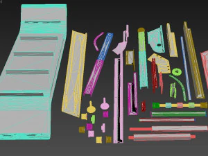 engineering parts for conveyors 3D Model