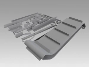 engineering parts for conveyors 3D Model