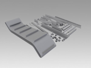 engineering parts for conveyors 3D Модель