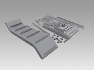 engineering parts for conveyors 3D Model