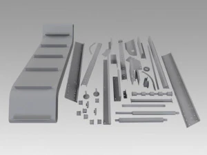engineering parts for conveyors 3D Model