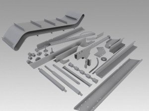 engineering parts for conveyors 3D Модель
