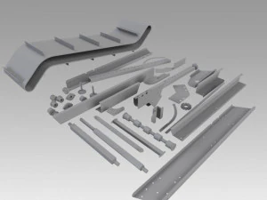 engineering parts for conveyors 3D Model