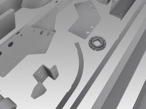 engineering parts for conveyors 3D Модель