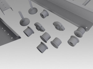 engineering parts for conveyors 3D Модель