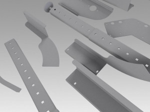 engineering parts for conveyors 3D Модель